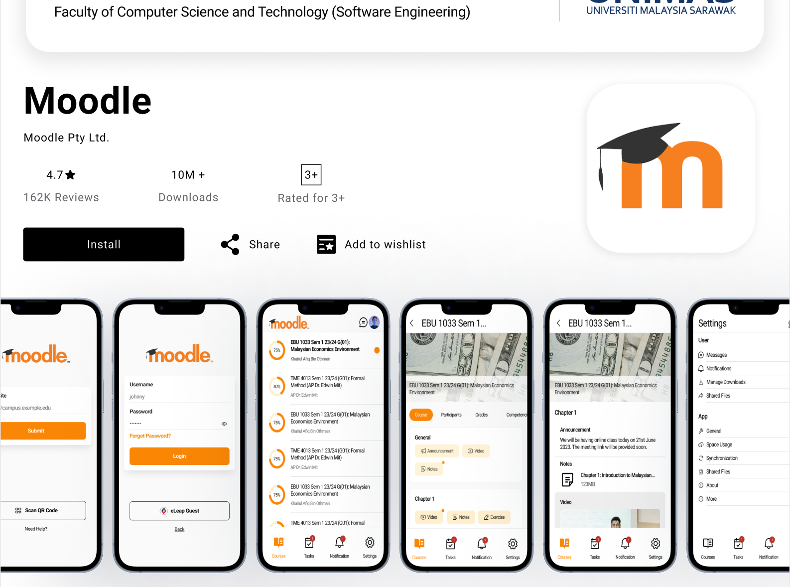 FYP Project: Redesign Moodle Mobile Application (Figma Design)